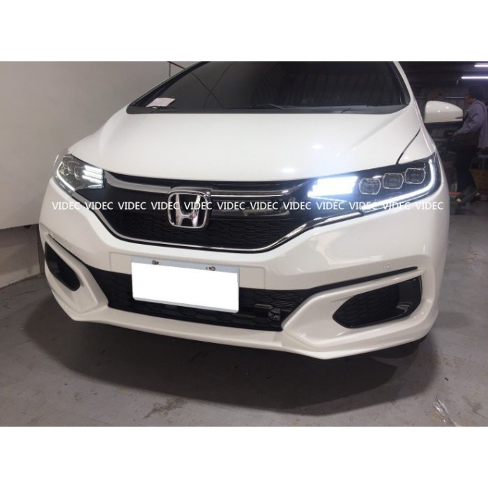 巨城汽車精品 HONDA 14~18 FIT 跑馬方向燈 LED魚眼 導光日行燈 大燈總成 DRL 3代 3.5代