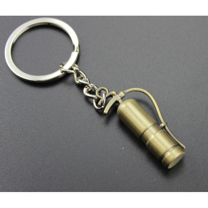 H-034 迷你消防器材 鑰匙扣 仿真滅火器 金屬創意 鑰匙鏈 鑰匙圈 金屬拋光 個性挂件 消防活動小禮品 廣告促銷品