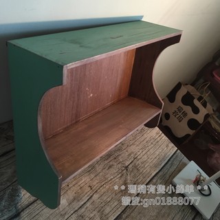 zakka雜貨 實木 帶鉤置物架 木製品 0630009