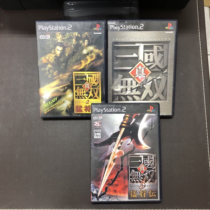 日本帶回 二手 Ps2 三國無雙 1 2 3 猛將傳 真三國無雙 1 2 3 猛將傳 遊戲 正版 良品 PS2遊戲