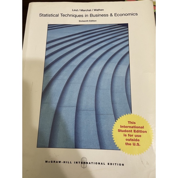 Statistical Techniques in Business &amp;Economics 16 edition
