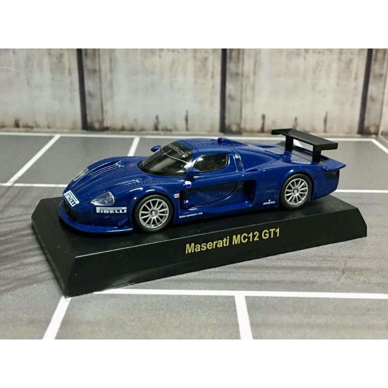 1/64京商kyosho Maserati MC12 GT1藍色