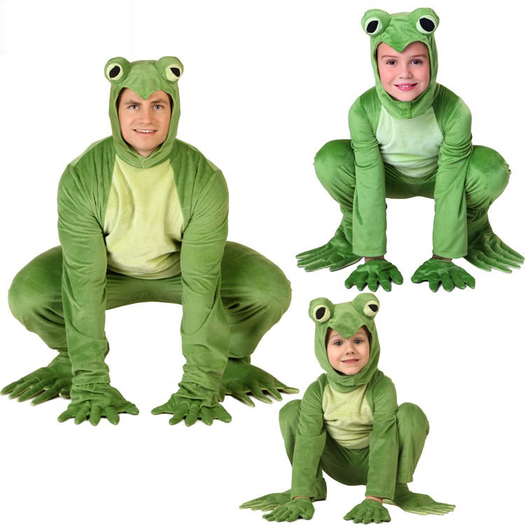 萬圣節動物昆蟲系列童話表演成人嬰兒兒童青蛙角色扮演舞臺服裝