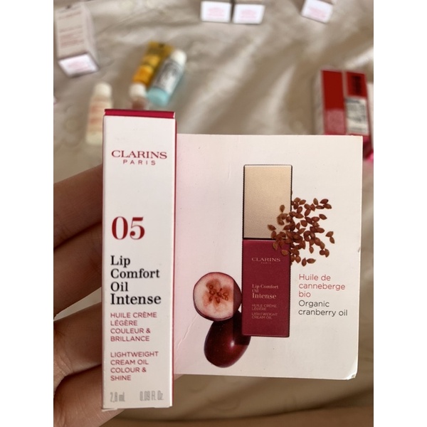<桑普小樣> CLARINS 克蘭詩 釉光植萃美唇油 2.8ml 護唇油  #05愛戀紫紅 迷你版