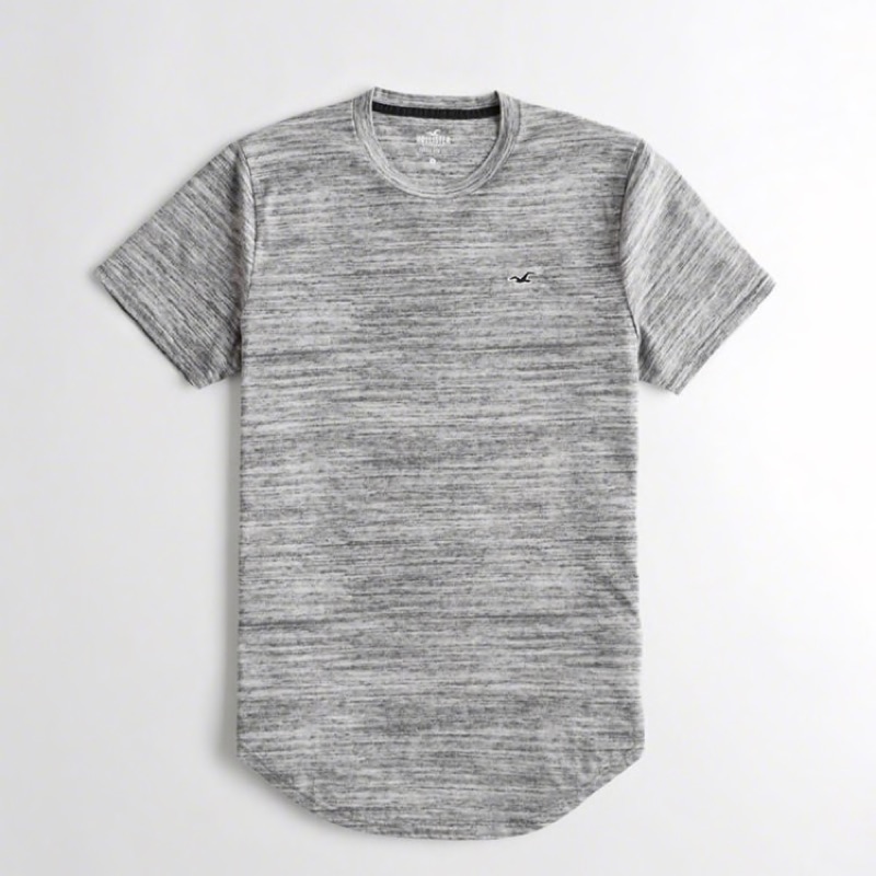 hollister must have collection curved hem tee