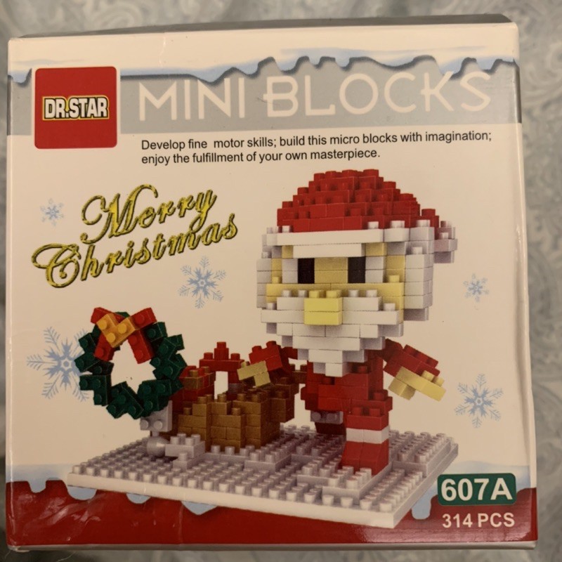 兼容樂高 MINI BLOCKS 聖誕老人🎅DIY 小積木 共314片 聖誕節 交換禮物