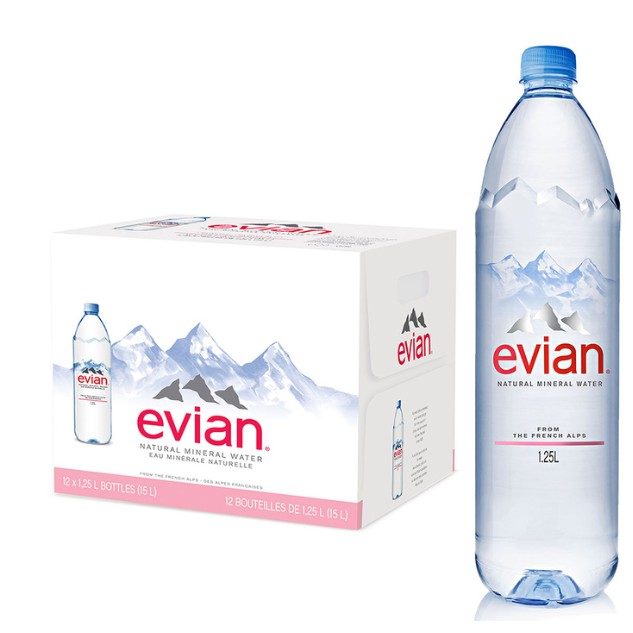 《Ｊ＆Ｐ代購免運》Evian 天然礦泉水 1250毫升 X 12瓶