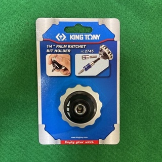 KING TONY 台灣製 專業級工具 1/4"(二分)DR. BIT迷你型棘輪掌心雷 KT2745