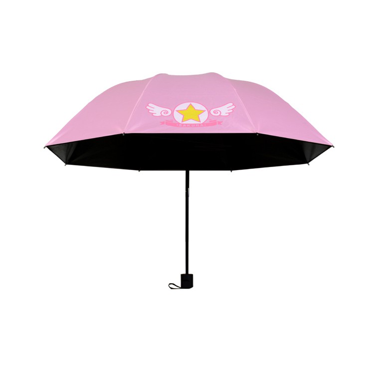【肚量書店】(MU66)庫洛魔法使 少女心可愛晴雨傘 太陽傘 雨傘/木之本櫻 庫洛牌 小櫻牌