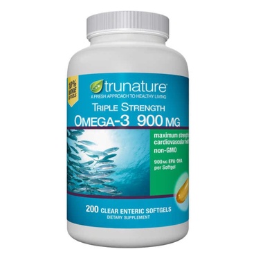 【健康GO】🥦(2025/09)美國原裝 Trunature 三倍強度魚油 Omega-3，900毫克，200粒軟膠囊