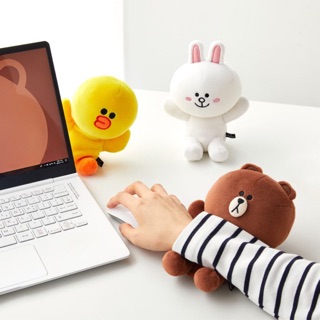 💕正版 熊大 兔兔 莎莉託手軟抱枕 娃娃 韓國Line Friends熊大莎莉兔兔絨毛娃娃玩偶手靠枕聖誕禮物