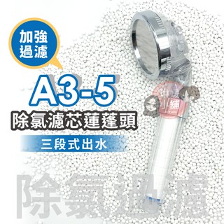 蓮蓬頭 多功能加強型過濾棉過濾 蓮蓬頭 三段出水模式 可替換過濾石球 除氯 加強過濾淨水 保濕【A3】