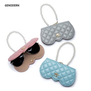 Genodern 羊皮太陽鏡包便攜掛式太陽鏡盒防護時尚眼鏡包