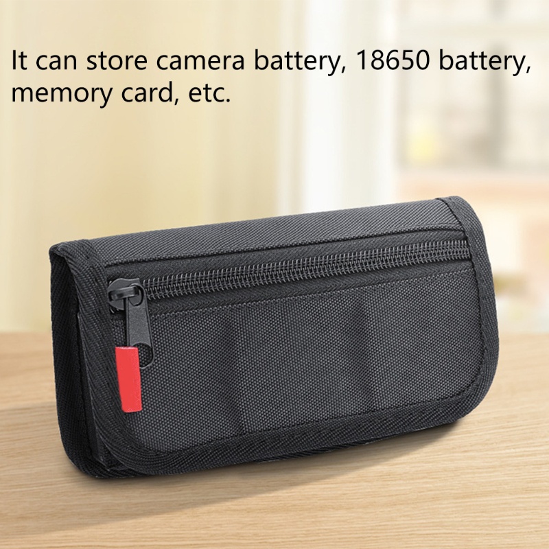 Zzz Photo DSLR 電池座 3 收納袋,帶 SD 卡座袋的相機電池盒