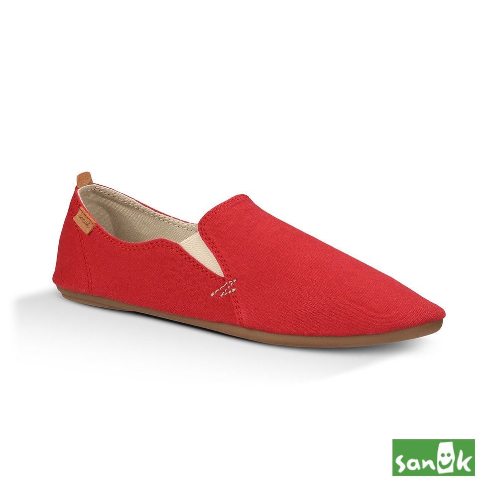 美國 SANUK 復古舞鞋設計休閒鞋-女款SWF10797 RED