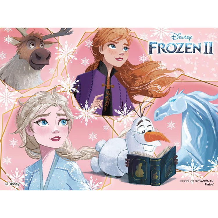 日本進口拼圖 迪士尼 Frozen 2 冰雪奇緣 2 安娜 艾莎 雪寶 150片迷你塑膠拼圖 2301-29