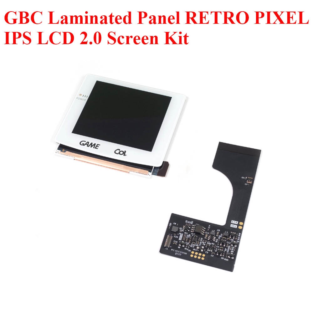 GAMEBOY 適用於 GBC IPS 遊戲機屏幕的全新替換 GBC IPS 高亮背光顯示屏 LCD 套件