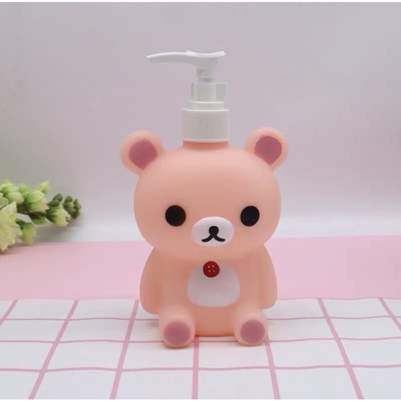 拉拉熊小白熊懶懶熊牛奶熊擠壓瓶沐浴瓶洗手乳瓶