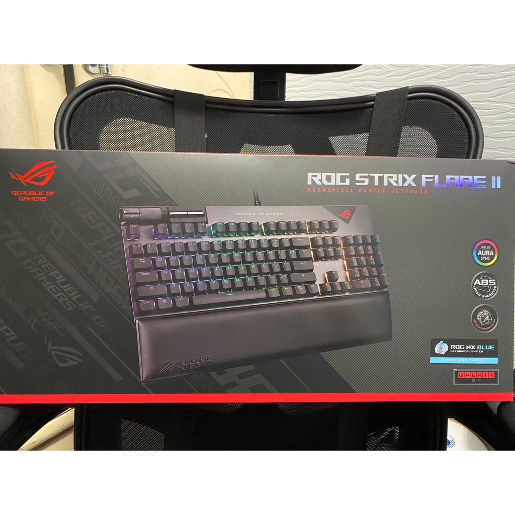 全新未拆   ROG Strix Flare II 【 NX軸 / ABS鍵帽 / 中文 / 青軸】 勿直接下單