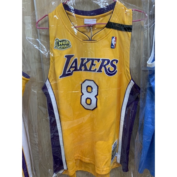 kobe m&amp;n 2000年生涯第一冠紀念 au球員版lakers湖人球衣