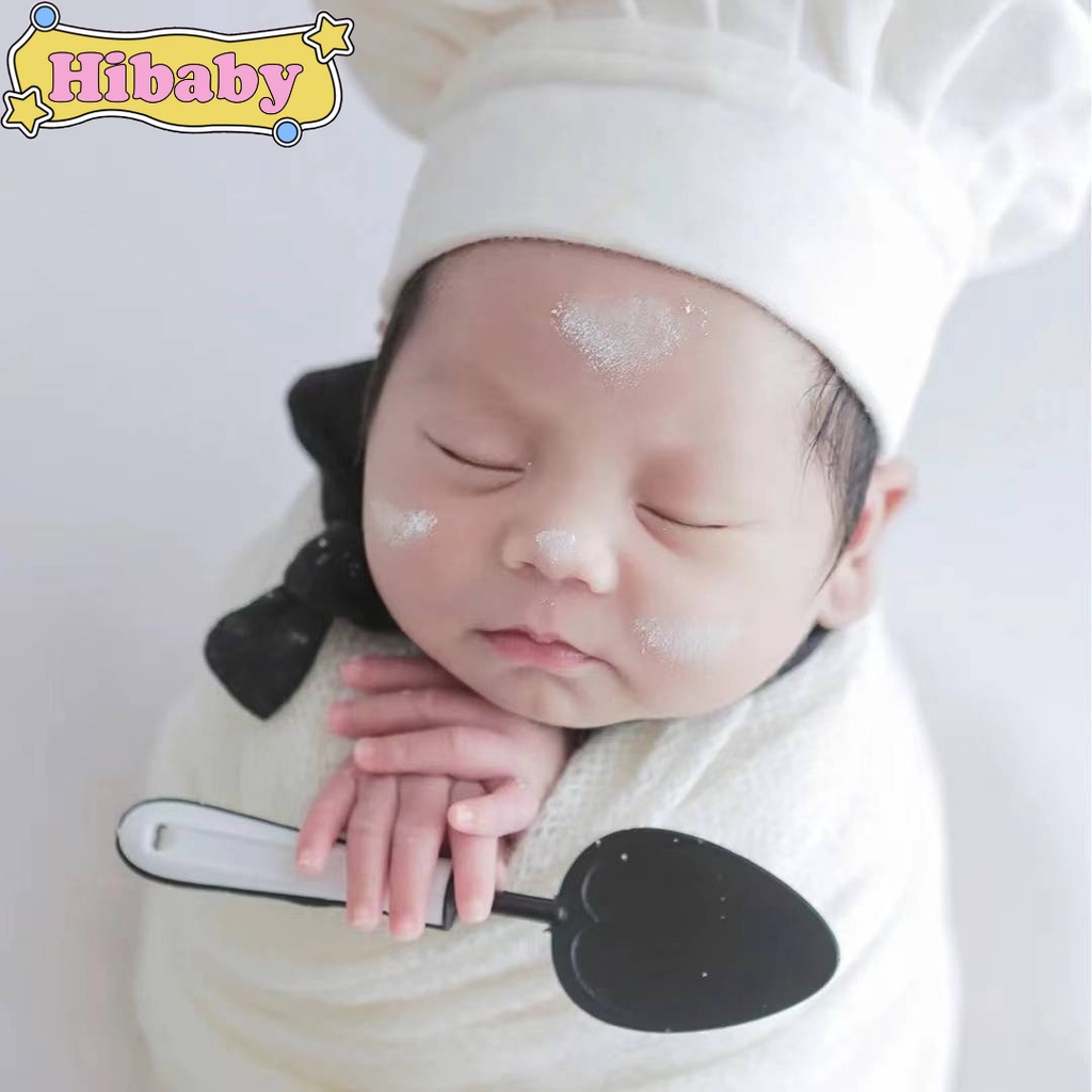 🍒台灣出貨🍒 拍照道具 寶寶寫真 主題 嬰兒 廚師 造型 攝影拍攝道具 新生兒寫真 寶寶套裝 cos Hibaby