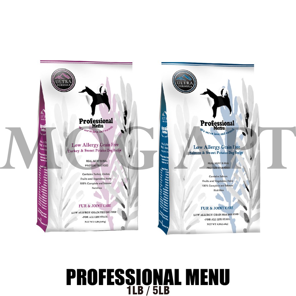 【MOG&amp;DOG】Professional Menu 專業天然犬糧  1lb/5lb