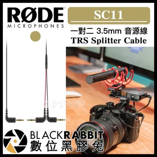 【 RODE SC11 Wireless Go 一對二 3.5mm 音源線 】 數位黑膠兔