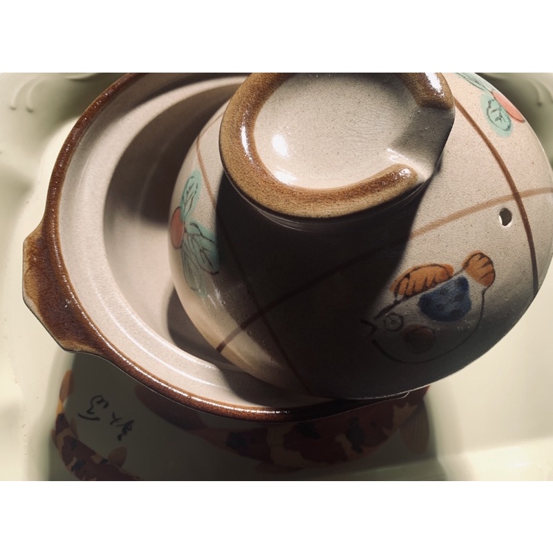 🇯🇵 全新 日本🇯🇵和風 鄉土料理 自然料理 日式風格 碗 湯鍋 鍋 碗鍋 陶製 土鍋 可裝泡飯泡麵料理等