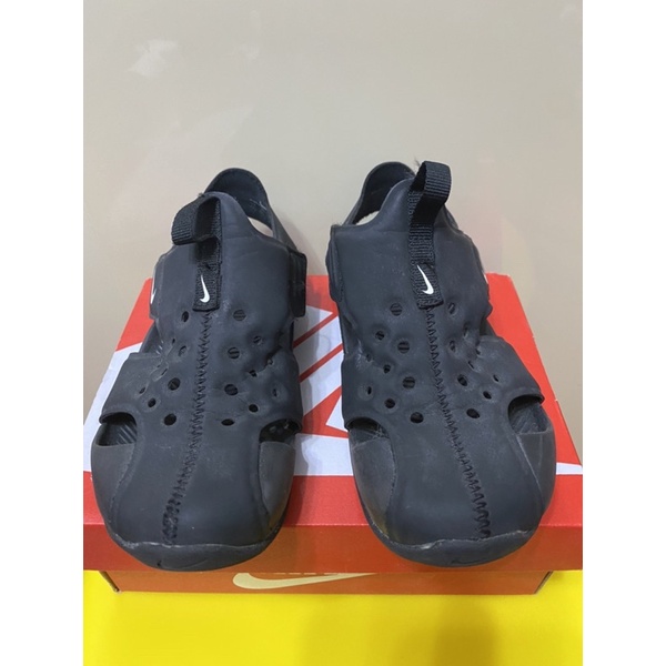 NIKE 兒童涼鞋 中童涼鞋 保護腳趾頭安全設計 943826-001 (Size:18cm)