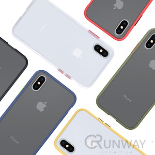 撞色磨砂霧面 手機殼 保護殼 適用蘋果 iPhone 11 12 13 pro Max 拼色按鍵 磨砂質感 防摔殼