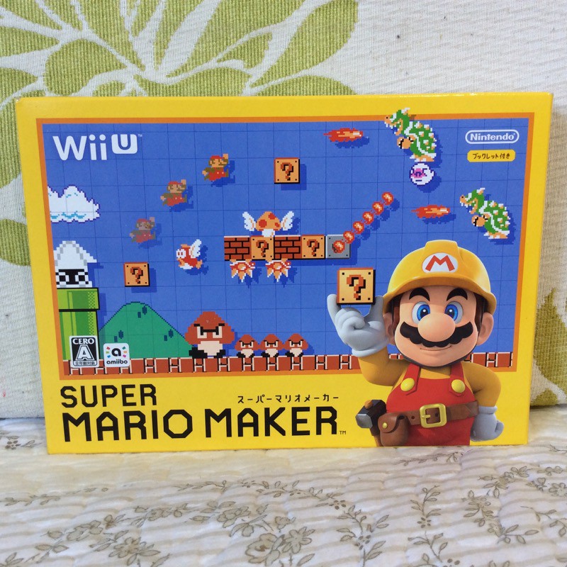 Wii U WiiU 日版 超級瑪利歐製作大師 含畫冊特典 Super Mario Maker 任天堂 爽快 益智