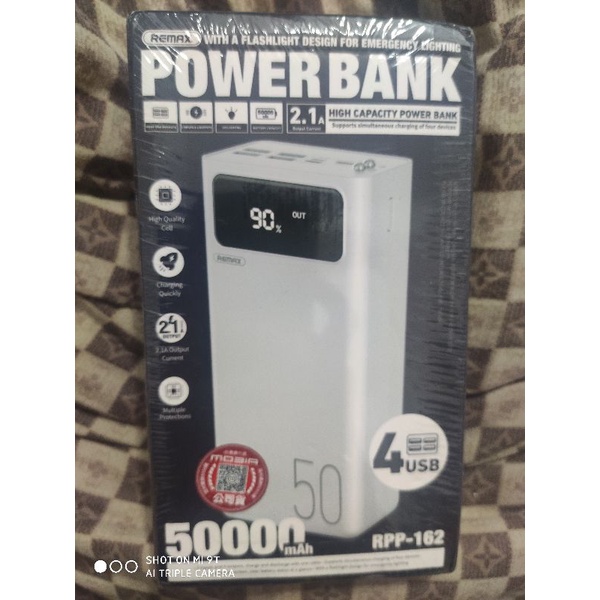 REMAX POWER BANK 行動電源 移動電源 50000mah大容量 4usb 2.1A RPP-162