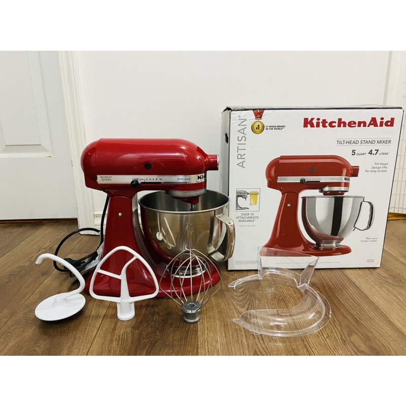 KitchenAid攪拌機KSM150PSER 5QT容量 抬頭式 麵包蛋糕蛋白多用途廚房必買經典紅烘焙新手