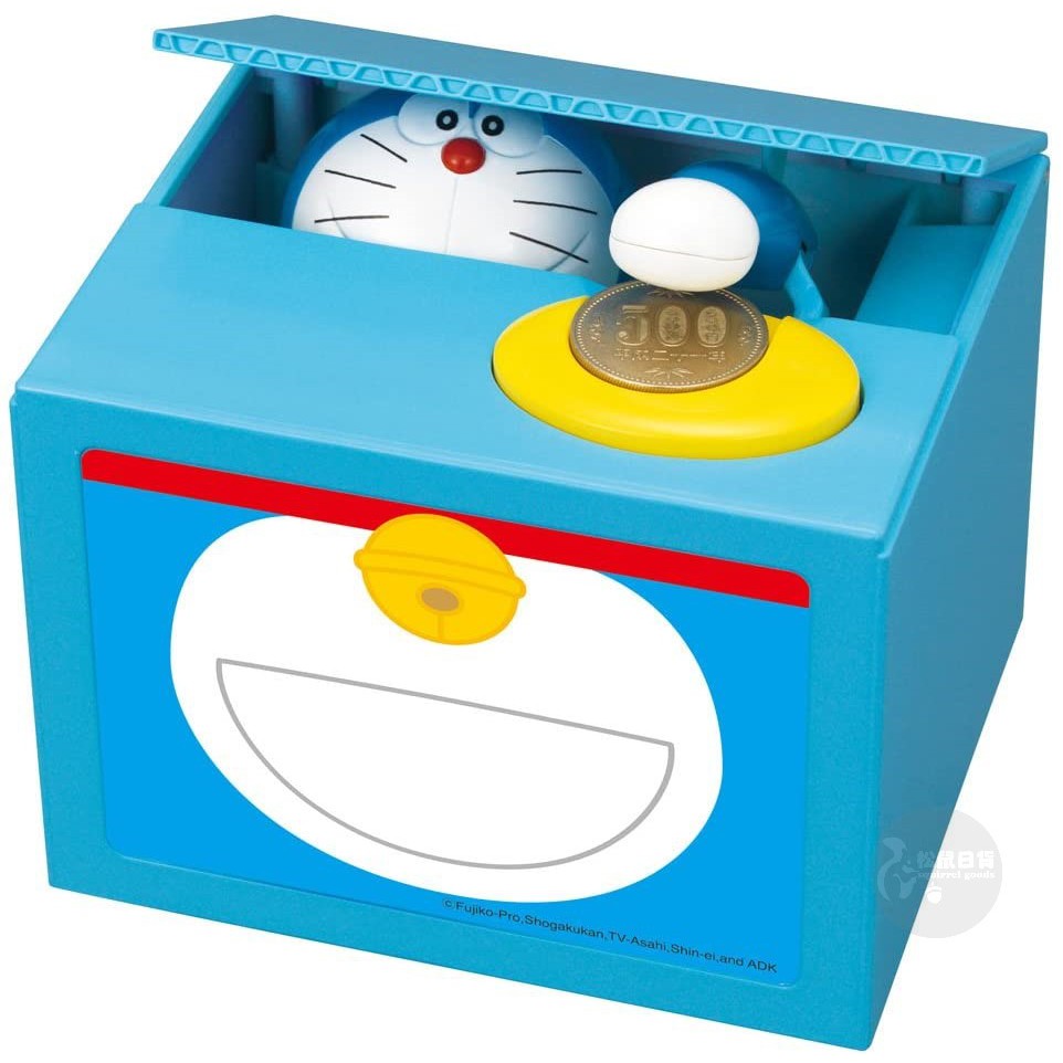 松鼠日貨 現貨 日本帶回正版哆啦a夢小叮噹doraemon 造型貯金箱存錢筒存錢箱 蝦皮購物