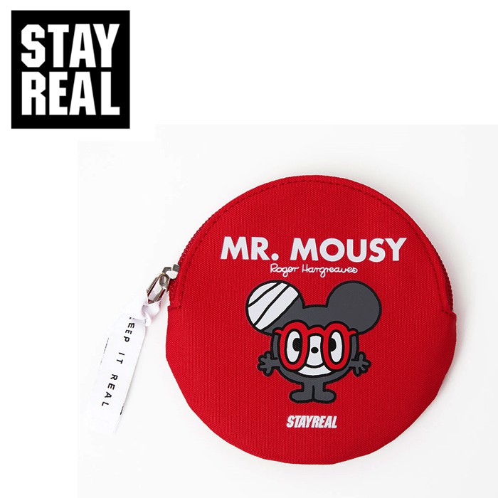 【小鯨魚包包館】STAYREAL x MMLM - Mr. Mousy 零錢包 BA18004 紅色