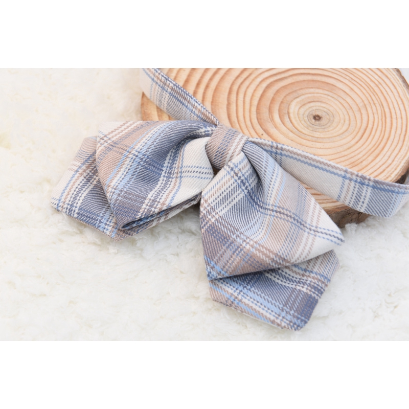 Swallowjk家 19新款原創彩虹 斜陽格子jk制服領結 蝦皮購物