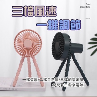 八爪魚風扇 章魚風扇 掛式風扇 嬰兒車風扇 小風扇 風罩可拆式 USB充電風扇 夾式風扇