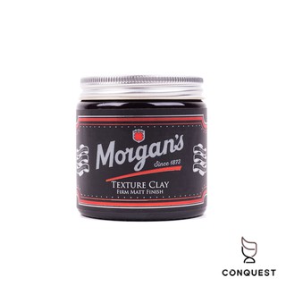 【 CONQUEST 】英國 Morgan's Texture Clay 120ml 纖維線條髮泥 凝土髮蠟 霧面光澤