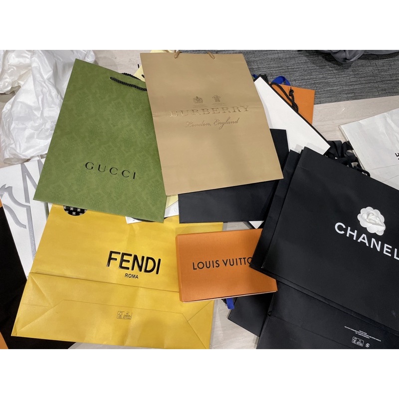 專櫃品牌紙袋 送禮自用佳 Chanel、LV、Dior、Gucci、Burberry （歡迎聊聊尺寸）