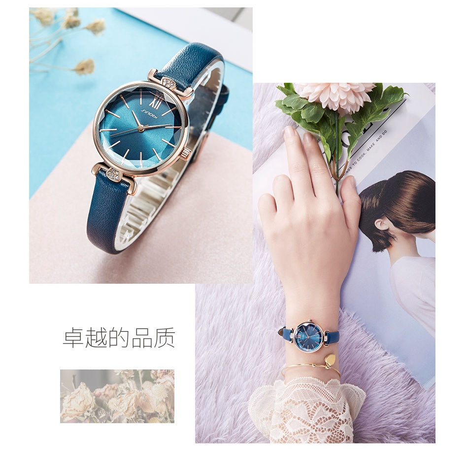 sinobi時尚女士手錶網帶款女表輕奢氣質優雅腕錶跨境批發