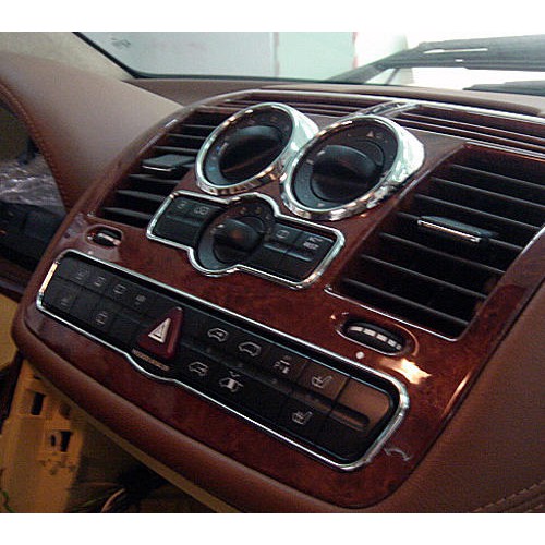 Benz 賓士 Vito W639 2003~2014 改裝 鍍鉻銀 中控面板按鍵按鈕 飾框貼