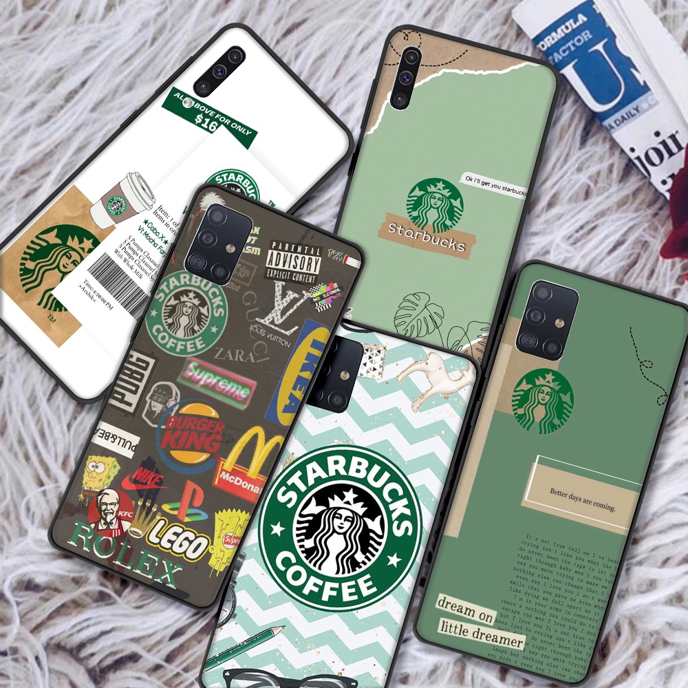 STARBUCKS 防震手機殼 OPPO Reno 7Z 7 Lite Reno 6 Pro Plus 星巴克圖案軟殼