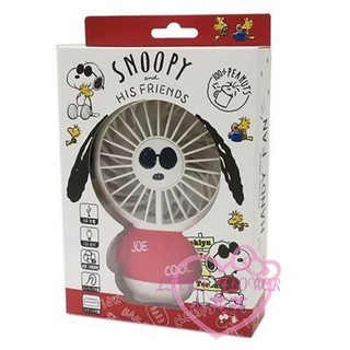 ♥小花花日本精品♥史努比墨鏡款式USB風扇含照燈功能體積小外出方便好攜帶99115302
