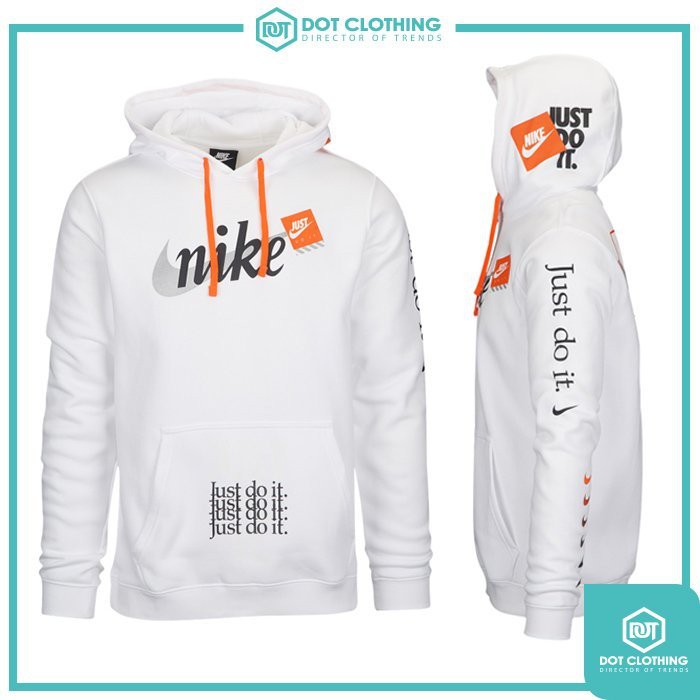 white nike just do it sweatshirt