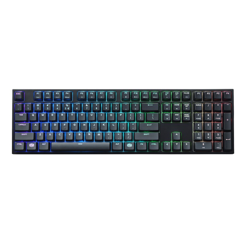 CoolerMaster酷媽 MASTERKEYS PRO L RGB 機械式鍵盤 茶軸/紅軸 英文版