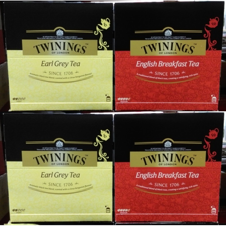 英國Twinings 唐寧 伯爵茶/早餐茶 100入/盒