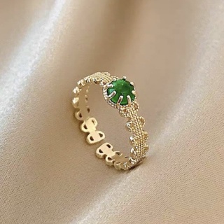 Xinyi_ 貴婦造型設計戒指💍#綠寶石#戒指#貴婦設計感