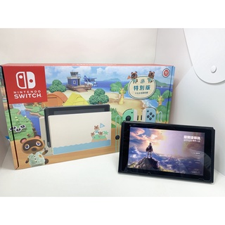 ⭐哈哈⭐SWITCH⭐動物森友會 - 電力加強版主機（單主機螢幕） / 全新拆賣 / 玻璃保護貼（已貼）