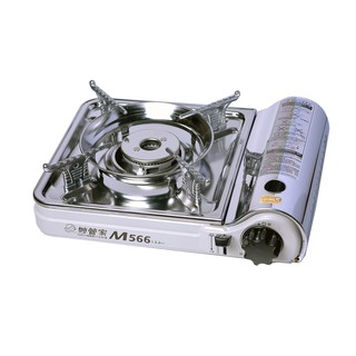 M566妙管家雙焰不銹鋼輕巧爐/6 烘焙用品 卡式爐 卡式瓦斯爐 迷你瓦斯爐-M566