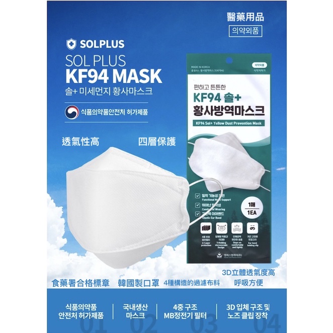 🇰🇷現貨正品 雙促銷 韓國製KF94口罩  買十送一 魚型口罩 不易脫妝呼吸方便 下單即出貨 四層防護